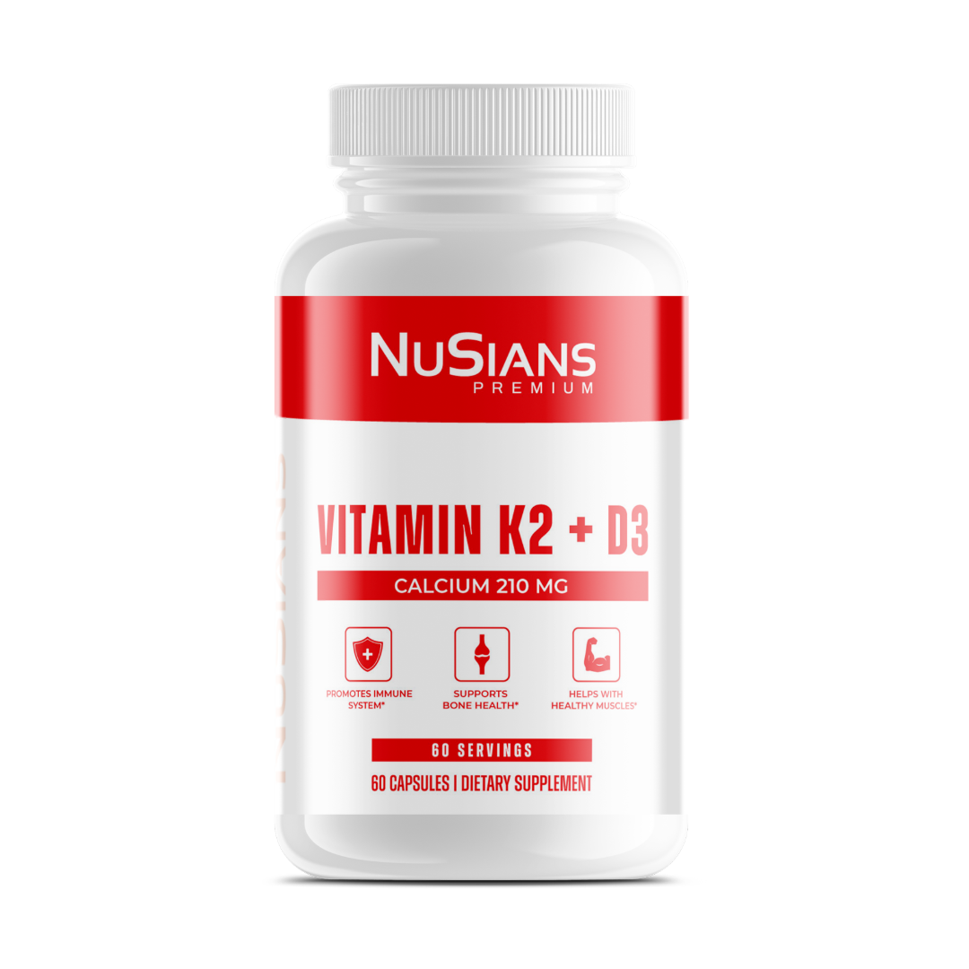 NuSians Vitamin K2 + D3 with Calcium